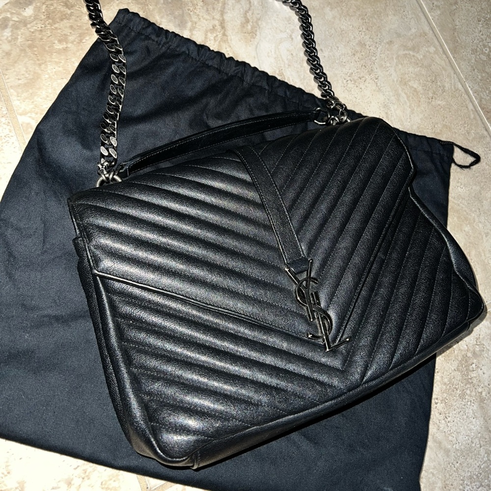 Authentic YSL College Large impeccable